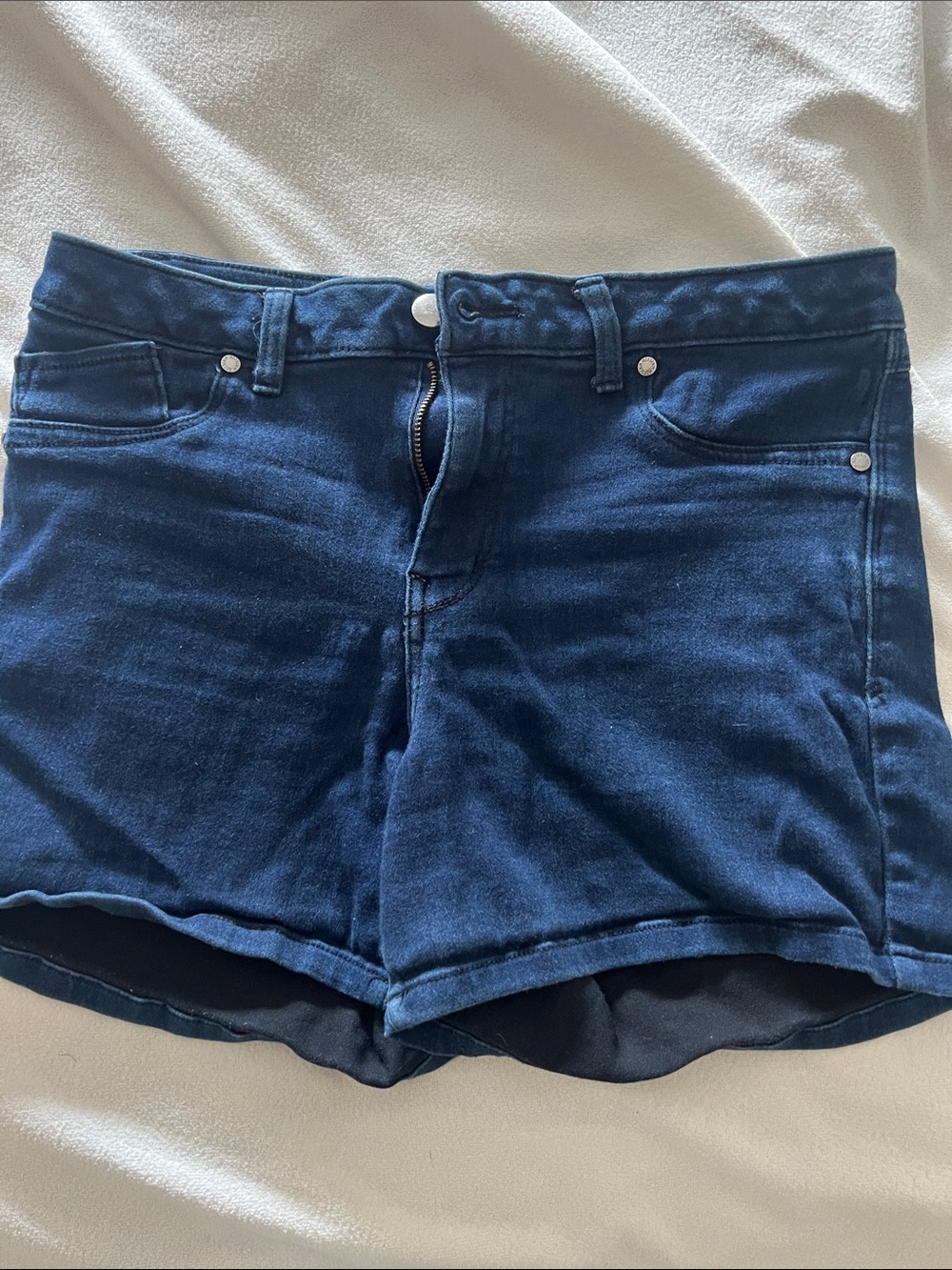 Dark denim shorts